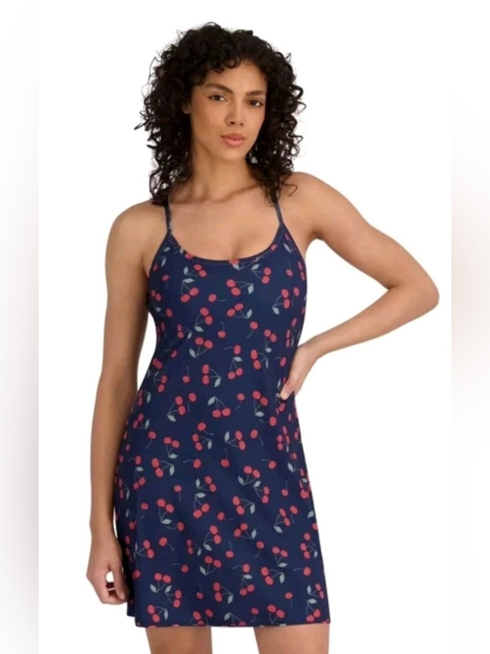 Outdoor Voices Exercise Dress M Cherry Navy NWT